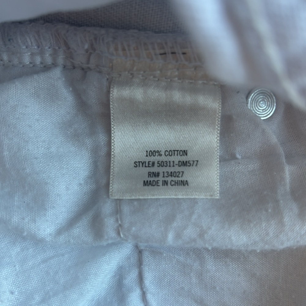 Harper Mini Skirt in White Denim Size Large EUC - Picture 6 of 6